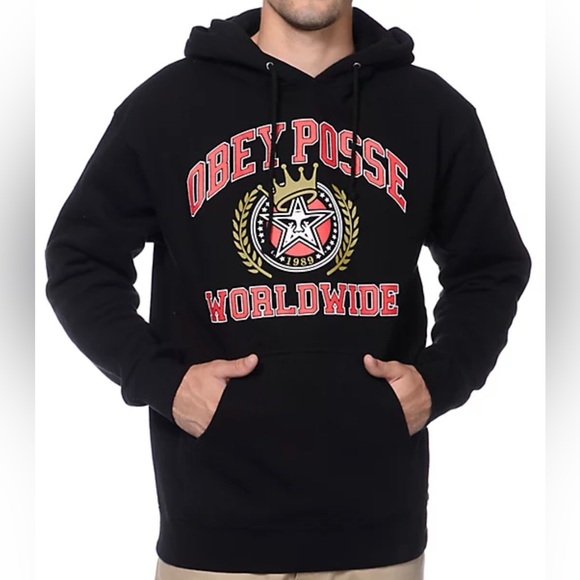 Obey Other - Obey Worldwide Vintage Black Hoodie Men’s Medium